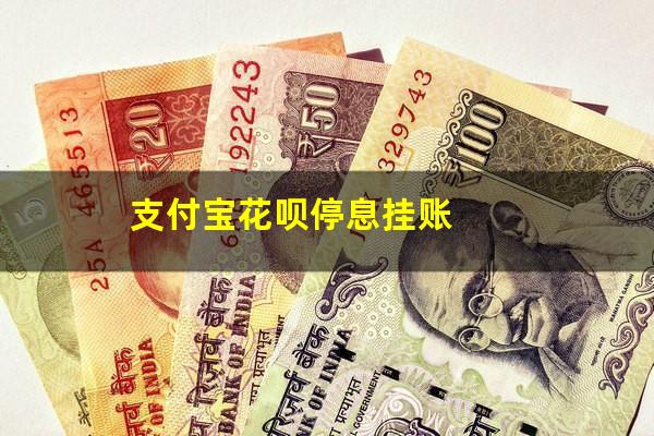 花呗停息挂账申请条件是什么 支付宝花呗停息挂账