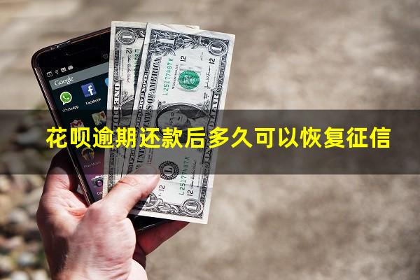 花呗逾期还款以后多久才能恢复信用 花呗逾期还款后多久可以恢复征信