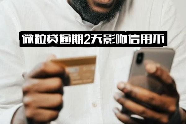 微粒贷逾期2天是否影响信用及再借资格？逾期一两天有何影响？