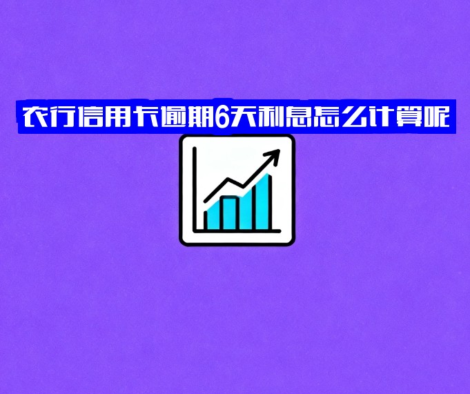 农行信用卡逾期利息计算详解：逾期6天怎么算？1万逾期4年与20000逾期4个多月或5个月案例对比