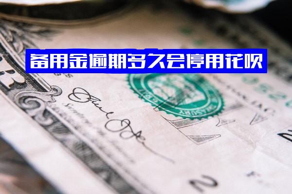 备用金逾期多久会停用花呗？10天后果及花呗何时可用，六天逾期后花呗多久可重新使用