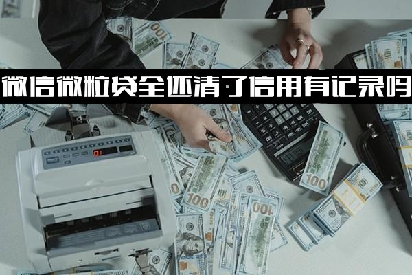 微信微粒贷全还清后信用记录是否留存？还完是否仍可使用？必须全部还清才能再贷款吗？信用记录查询方法详解