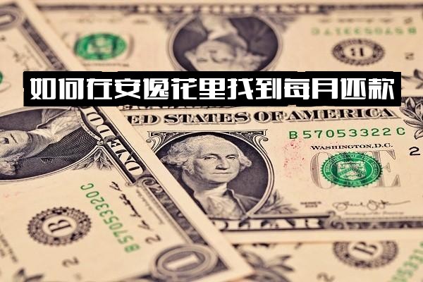 如何在安逸花中轻松查看每月还款、还款日及还款剩余账单