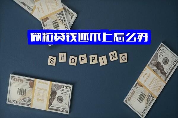 微粒贷确实借款还不上、钱还不了了怎么办？