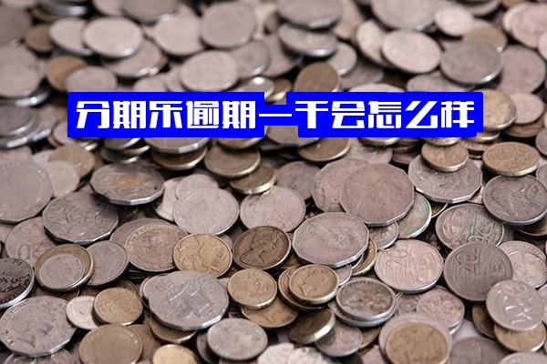 分期乐逾期一千、1000块钱、一千多及1w的后果与起诉风险详解