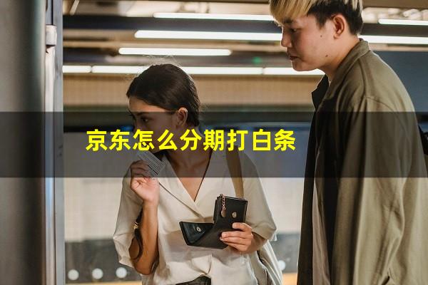 京东怎么分期打白条