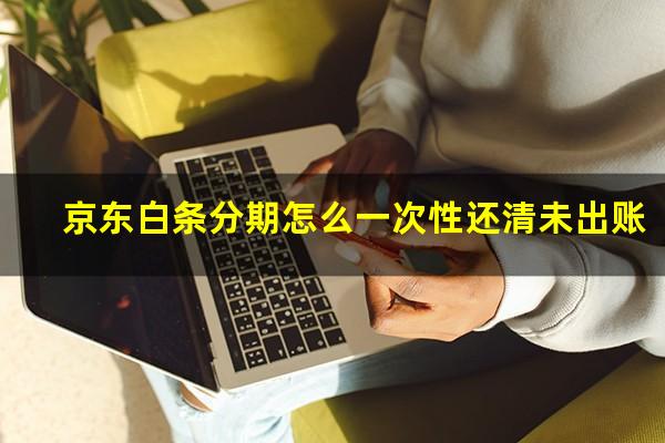 京东白条分期怎么一次性还清未出账