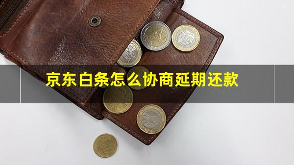 京东白条怎么协商延期还款