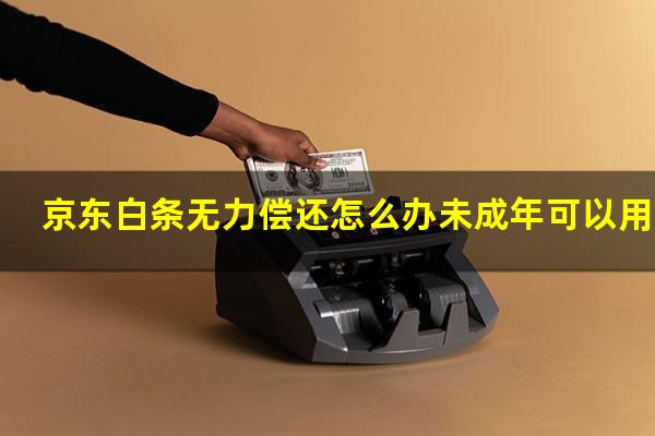 京东白条无力偿还怎么办未成年可以用吗
