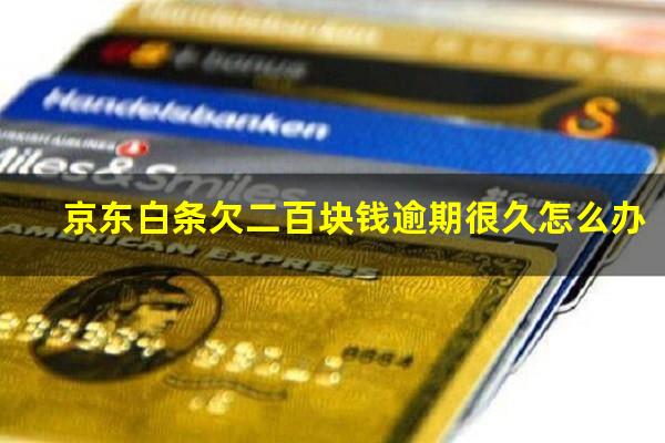 京东白条欠二百块钱逾期很久怎么办