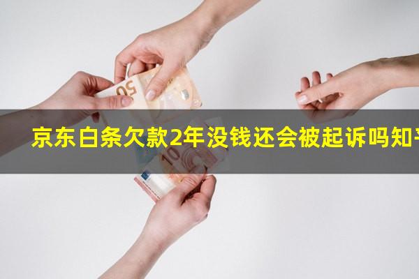 京东白条欠款2年没钱还会被起诉吗知乎