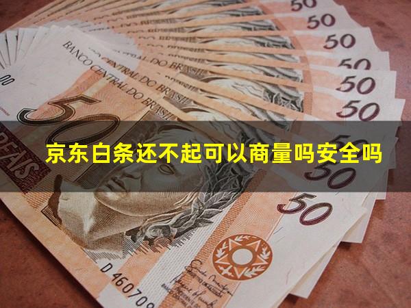 京东白条还不起可以商量吗安全吗