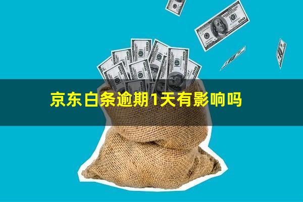 京东白条逾期1天有影响吗