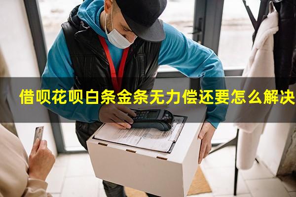 借呗花呗白条金条无力偿还要怎么解决呢