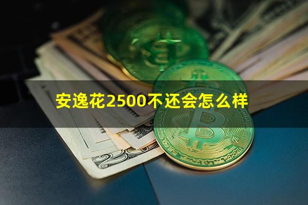 安逸花2500不还会怎么样