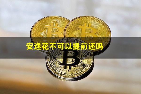 安逸花不可以提前还吗