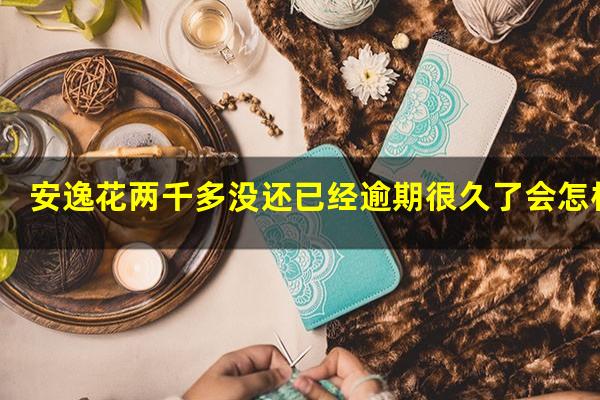 安逸花两千多没还已经逾期很久了会怎样呀