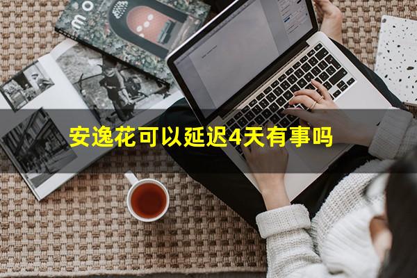 安逸花可以延迟4天有事吗