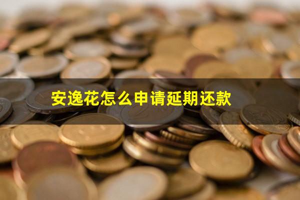 安逸花怎么申请延期还款