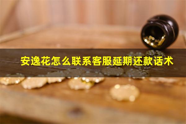 安逸花怎么联系客服延期还款话术