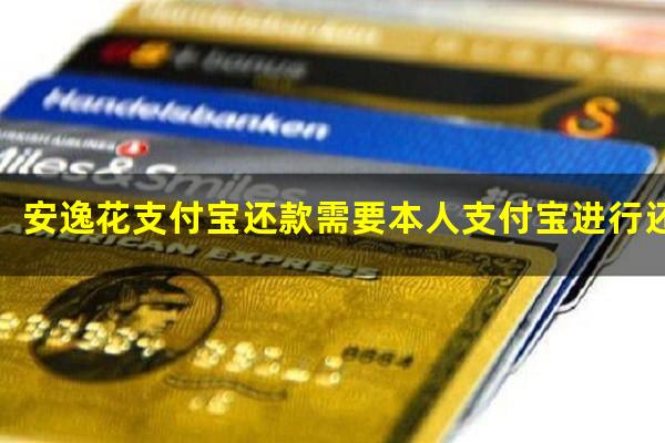 安逸花支付宝还款需要本人支付宝进行还款吗