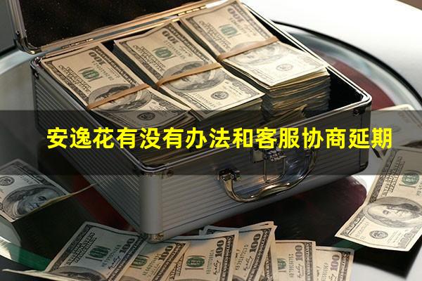 安逸花有没有办法和客服协商延期