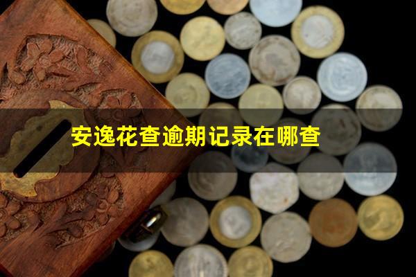 安逸花查逾期记录在哪查