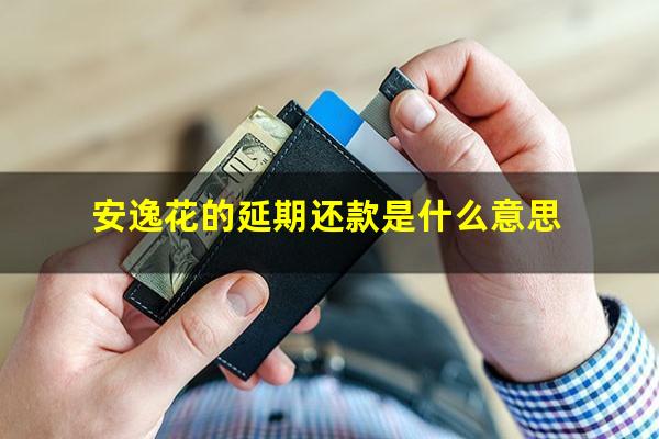安逸花的延期还款是什么意思