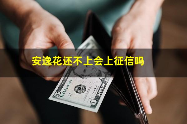 安逸花还不上会上征信吗