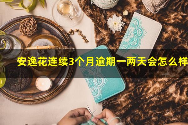 安逸花连续3个月逾期一两天会怎么样