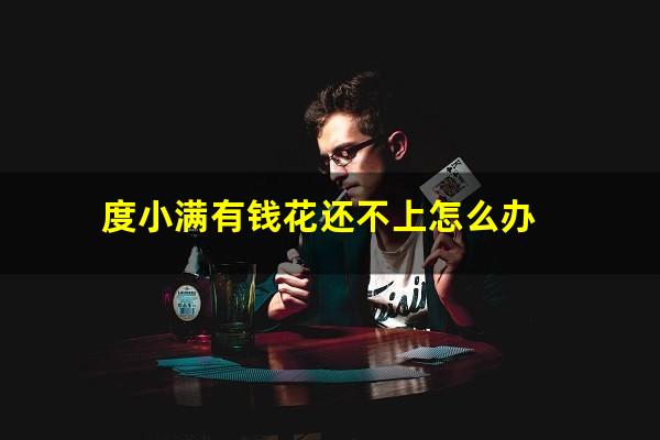 度小满有钱花还不上怎么办