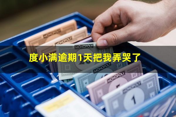 度小满逾期1天把我弄哭了