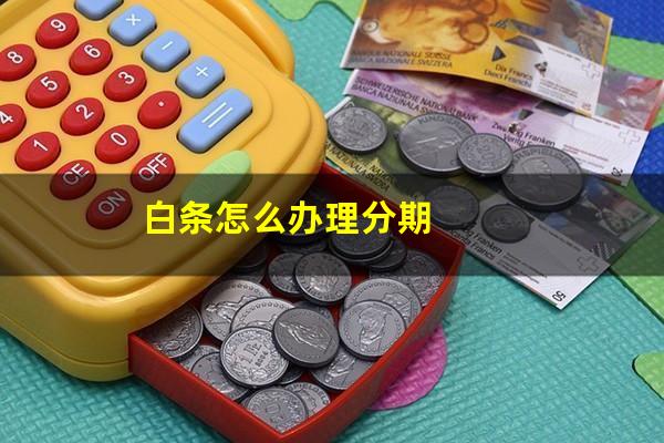 白条怎么办理分期