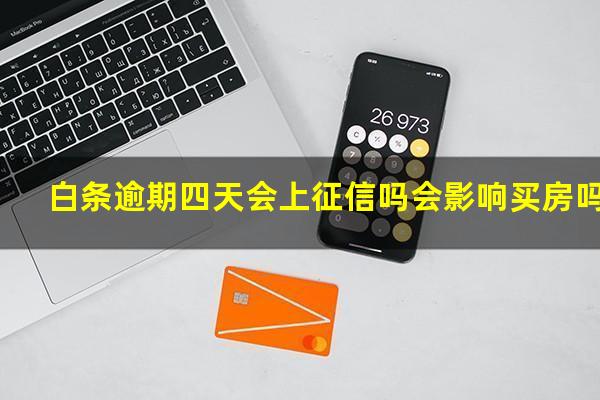 白条逾期四天会上征信吗会影响买房吗