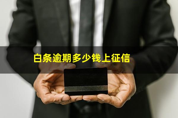 白条逾期多少钱上征信