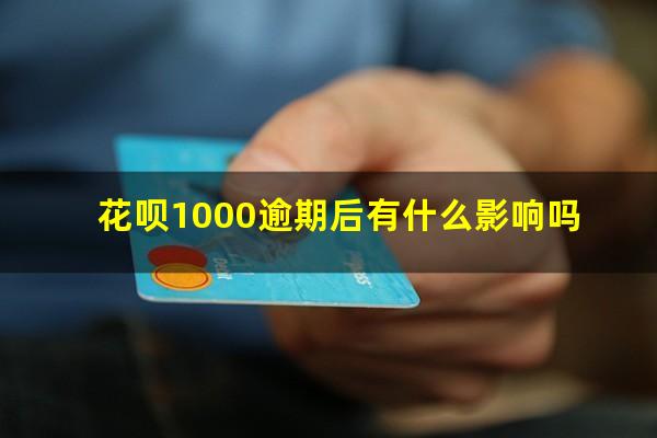 花呗1000逾期后有什么影响吗