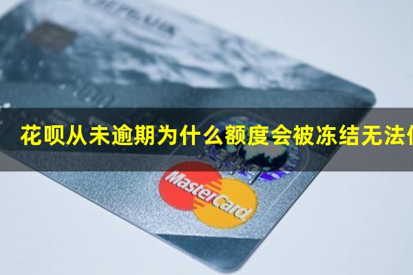 花呗从未逾期为什么额度会被冻结无法使用