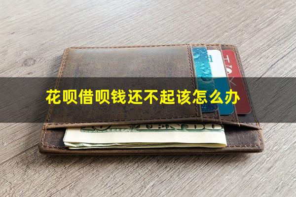 花呗借呗钱还不起该怎么办