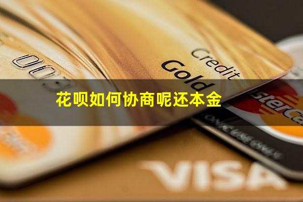 花呗如何协商呢还本金