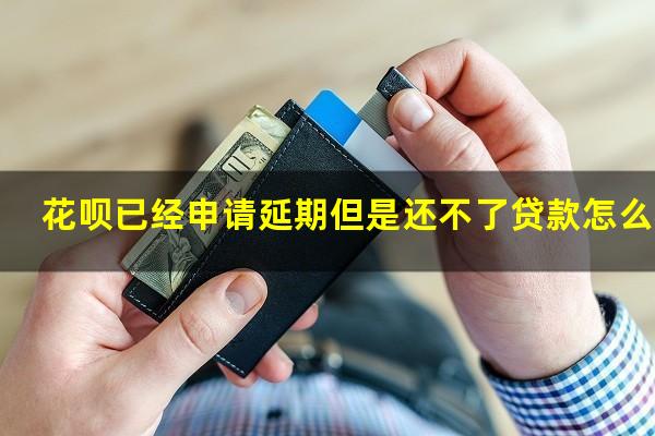 花呗已经申请延期但是还不了贷款怎么办