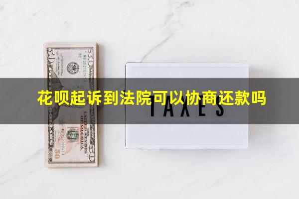 蚂蚁花呗起诉可以协商吗 花呗起诉到法院可以协商还款吗