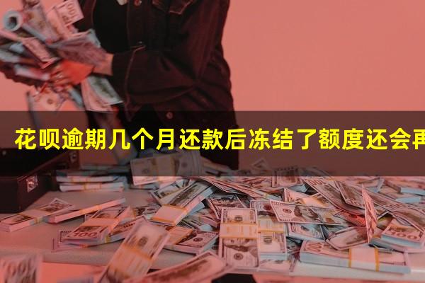 花呗逾期几个月还款后冻结了额度还会再恢复使用吗