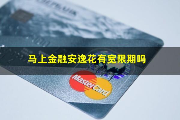 马上金融安逸花有宽限期吗